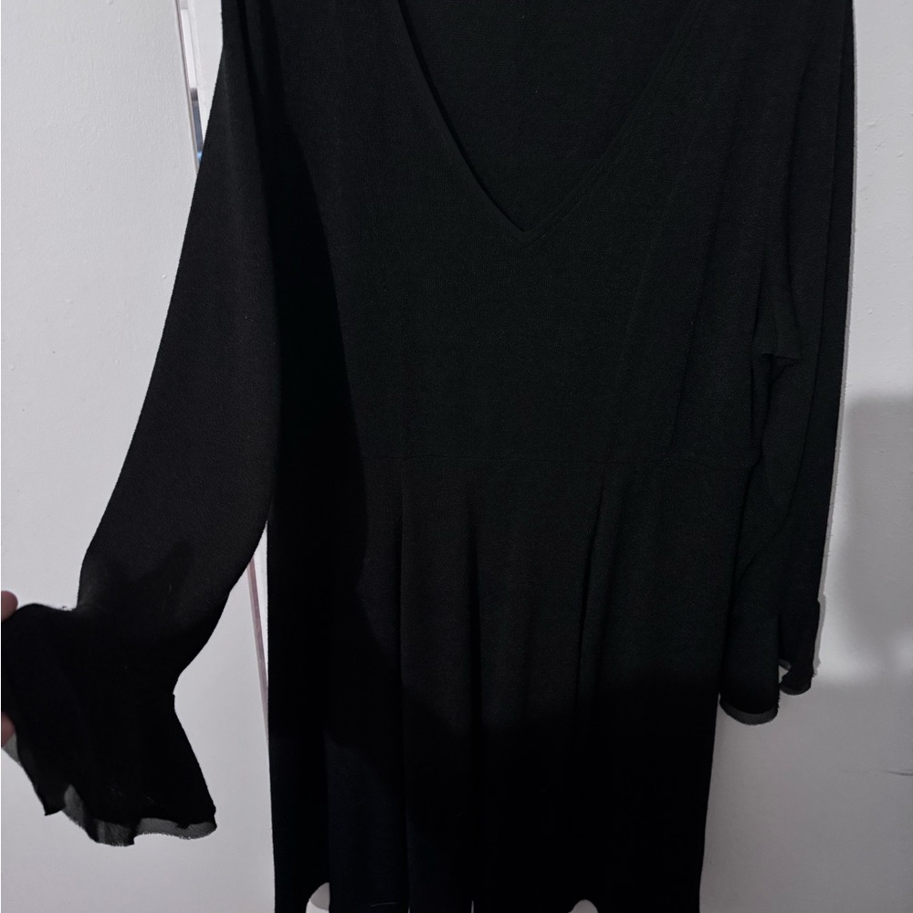Torrid Black Flutter Sleeve Dress - Picture 3 of 7